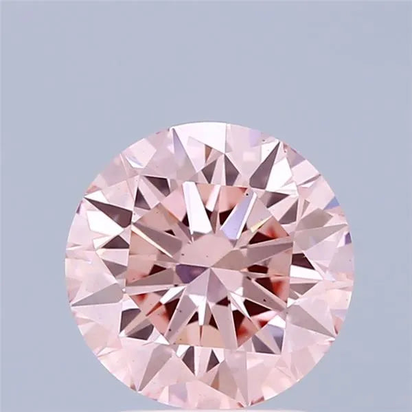2.03ct Round Lab Grown Diamond (Colour Fancy Intense Pink, Clarity VS2, Cut EX, IGI Certified)