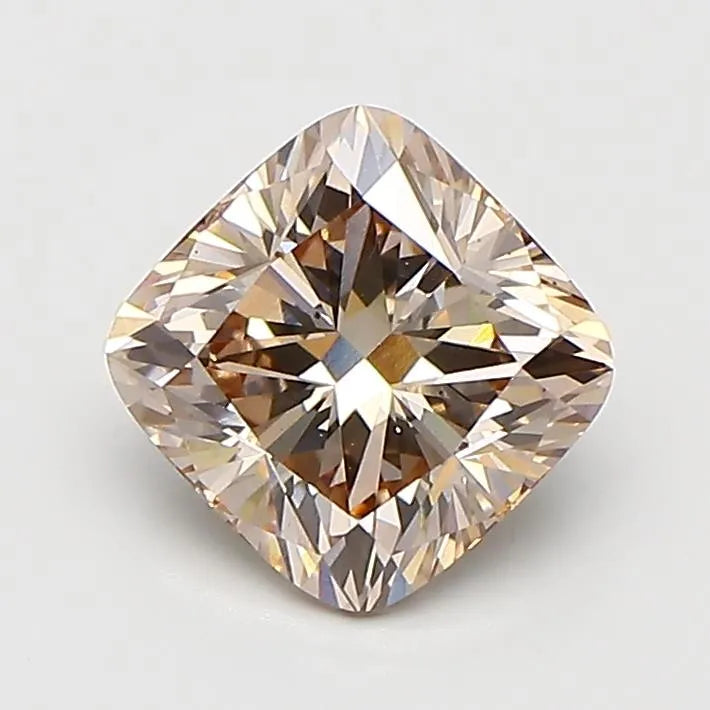 2.04ct Cushion modified Lab Grown Diamond (Colour Fancy Brown, Clarity VS1, IGI Certified)