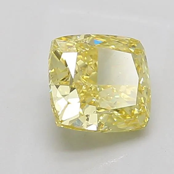 2.04ct Cushion modified Lab Grown Diamond (Colour Fancy Intense Yellow, Clarity VVS2, IGI Certified)