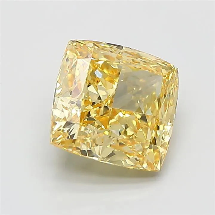 2.04ct Cushion modified Lab Grown Diamond (Colour Fancy Vivid Yellow, Clarity VVS2, IGI Certified)