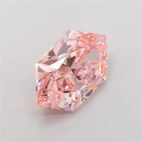 2.04ct Hexagonal Lab Grown Diamond (Colour Fancy Vivid Pink, Clarity VVS2, IGI Certified)