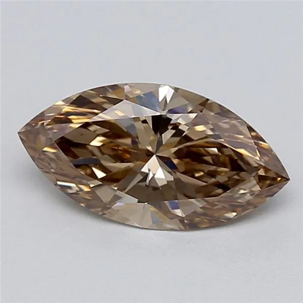 2.04ct Marquise Lab Grown Diamond (Colour Fancy Brown, Clarity VVS2, IGI Certified)
