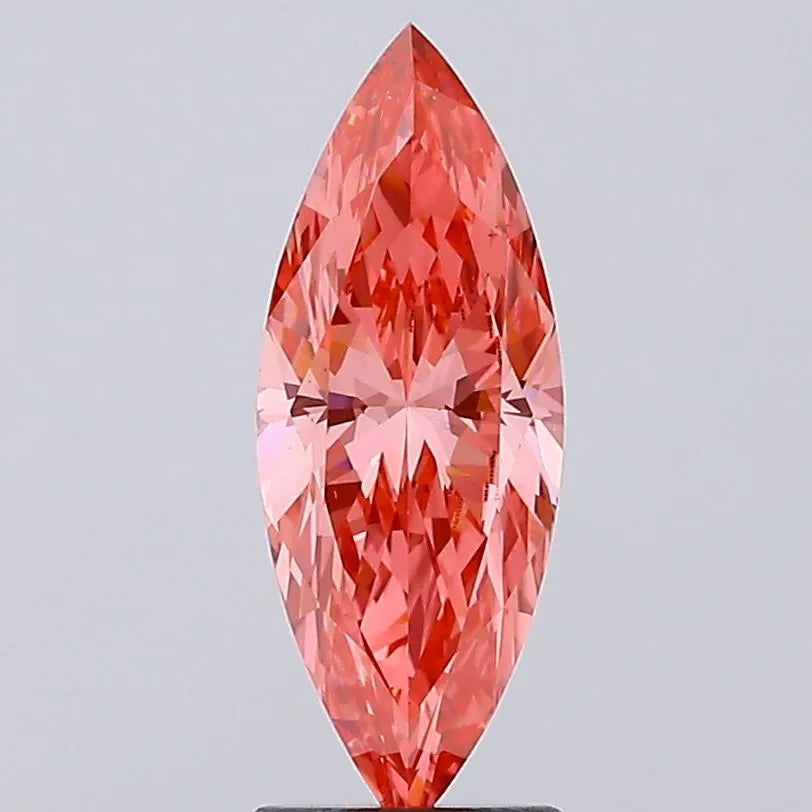 2.04ct Marquise Lab Grown Diamond (Colour Fancy Vivid Pink, Clarity VS1, IGI Certified)