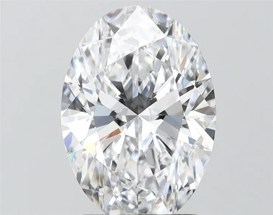 2.04ct Oval Lab Grown Diamond (Colour D, Clarity FL, IGI Certified)