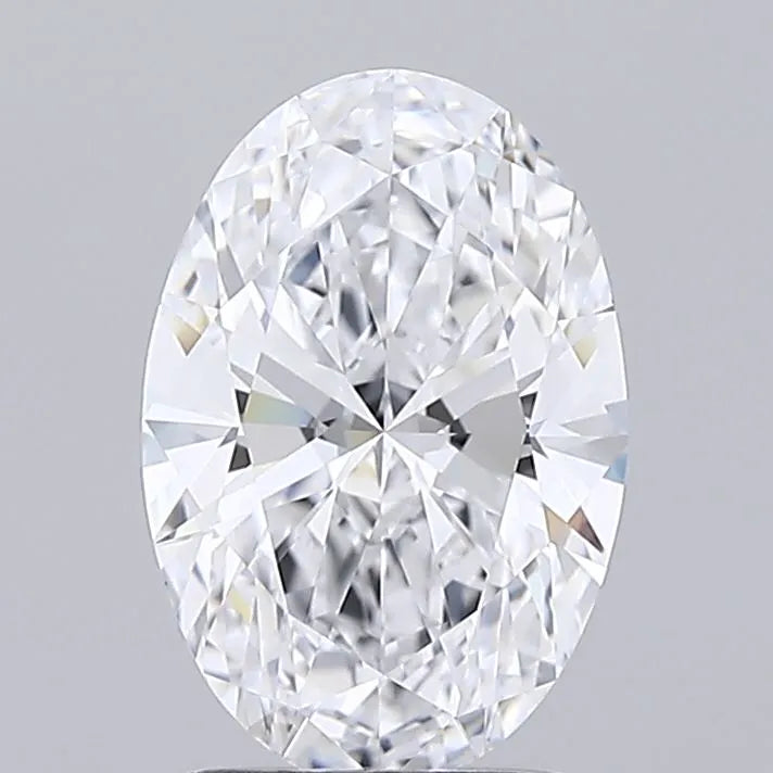2.04ct Oval Lab Grown Diamond (Colour D, Clarity IF, Cut EX, IGI Certified)