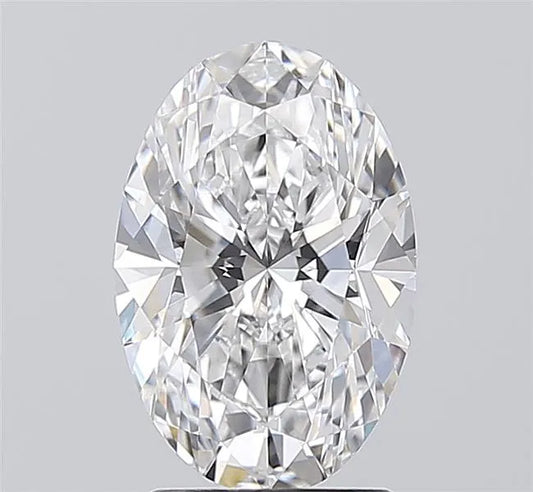 2.04ct Oval Lab Grown Diamond (Colour E, Clarity VVS2, IGI Certified)