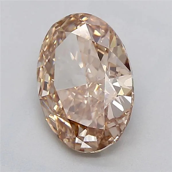 2.04ct Oval Lab Grown Diamond (Colour Fancy Brown, Clarity VVS1, IGI Certified)