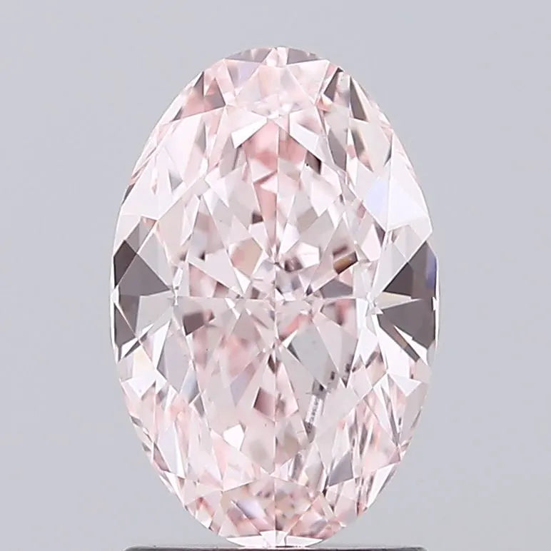2.04ct Oval Lab Grown Diamond (Colour Fancy Intense Pink, Clarity VS1, IGI Certified)