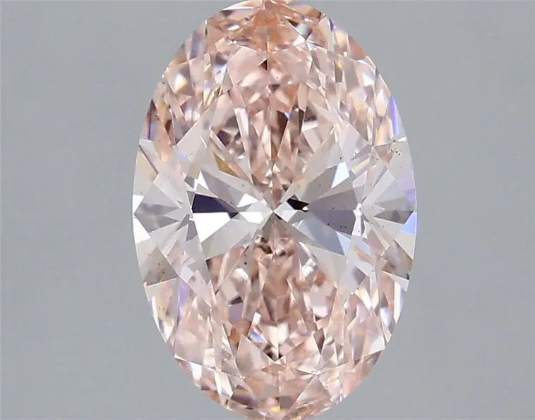 2.04ct Oval Lab Grown Diamond (Colour Fancy Intense Pink, Clarity VS2, IGI Certified)