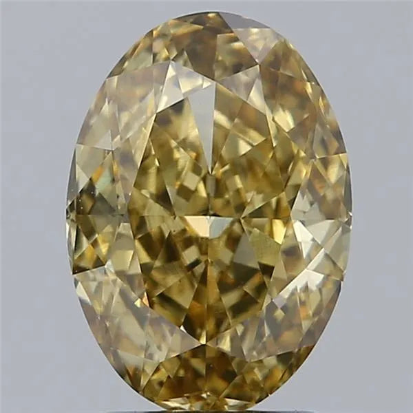 2.04ct Oval Lab Grown Diamond (Colour Fancy Vivid Yellow, Clarity VS2, IGI Certified)