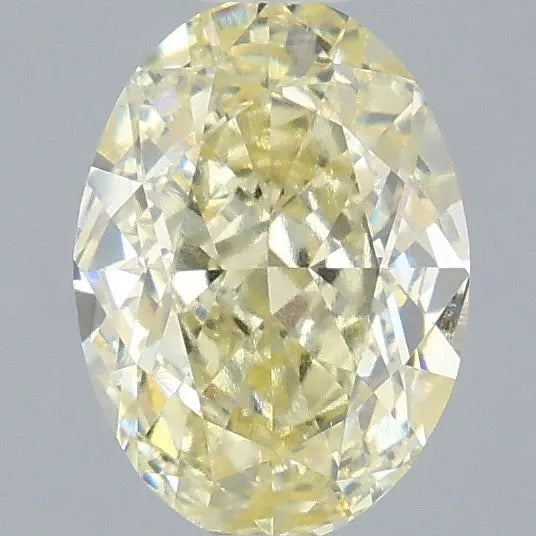 2.04ct Oval Lab Grown Diamond (Colour Fancy Yellow, Clarity VVS2, IGI Certified)