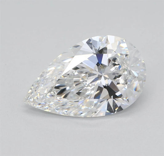 2.04ct Pear Lab Grown Diamond (Colour E, Clarity VVS1, IGI Certified)