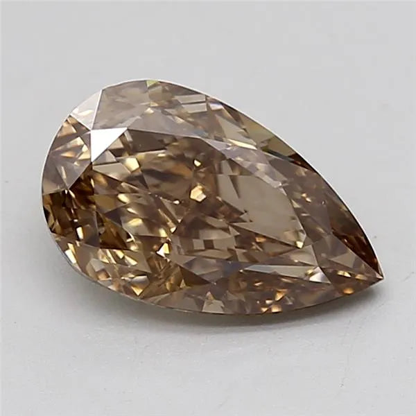 2.04ct Pear Lab Grown Diamond (Colour Fancy Brown, Clarity VVS2, IGI Certified)
