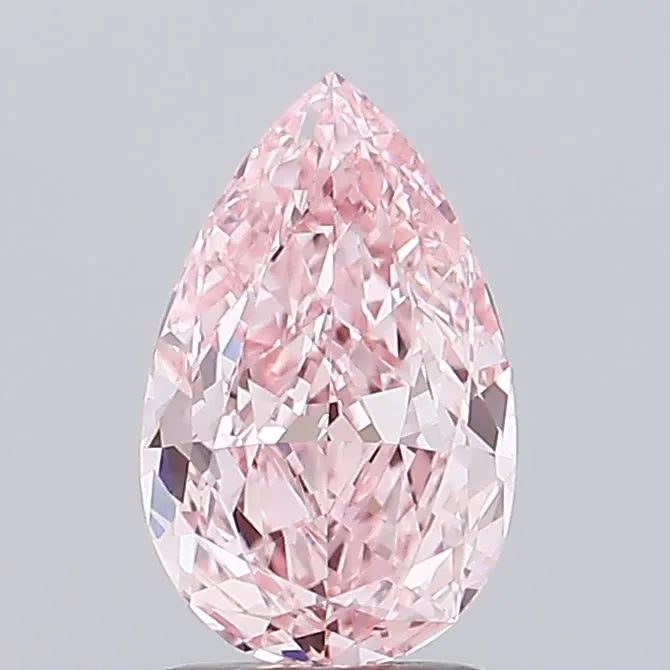 2.04ct Pear Lab Grown Diamond (Colour Fancy Vivid Pink, Clarity VVS2, IGI Certified)