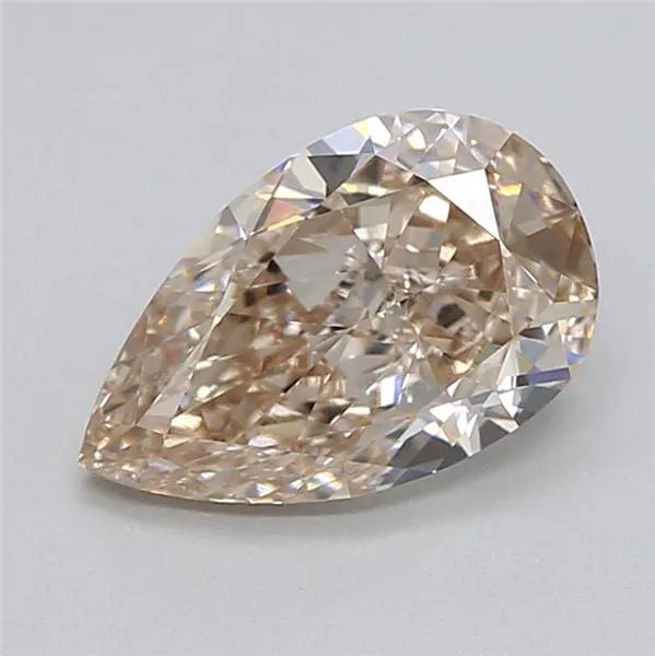 2.04ct Pear Lab Grown Diamond (Colour Very Light Brown, Clarity VVS2, IGI Certified)