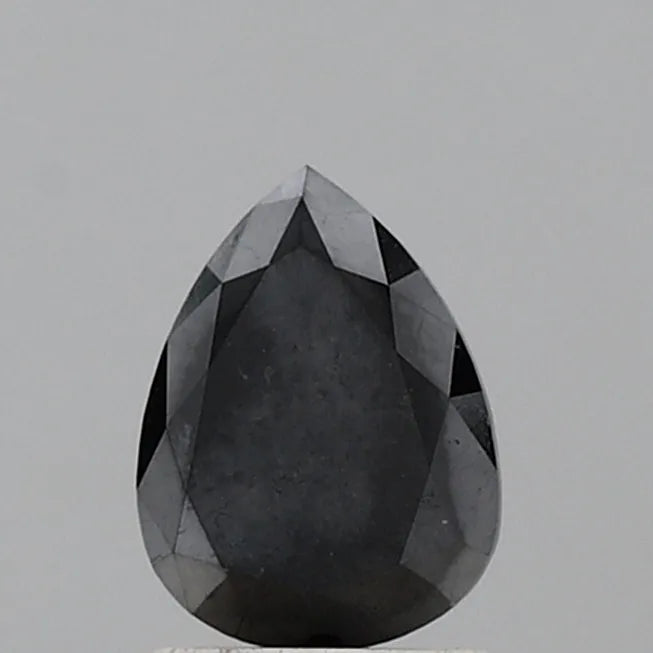 2.04ct Pear Natural Diamond (Colour Fancy Black, Clarity VVS1, Cut EX, GIA Certified)