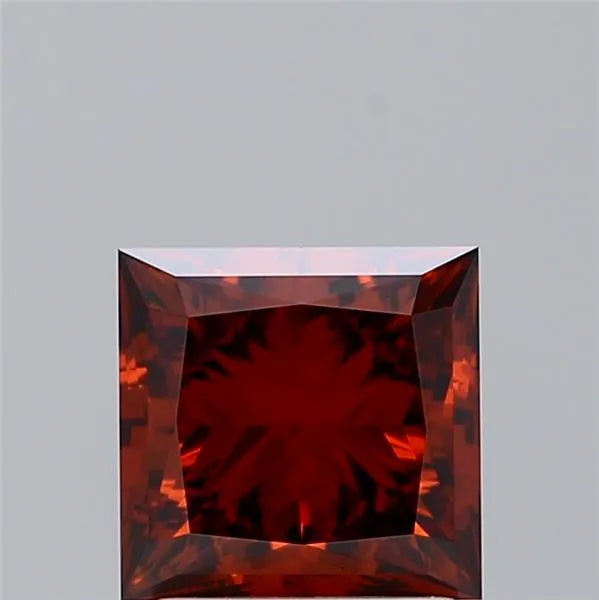 2.04ct Princess Lab Grown Diamond (Colour Fancy Deep Orange, Clarity VVS2, IGI Certified)