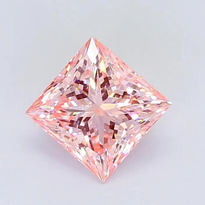 2.04ct Princess Lab Grown Diamond (Colour Fancy Intense Pink, Clarity VS1, IGI Certified)