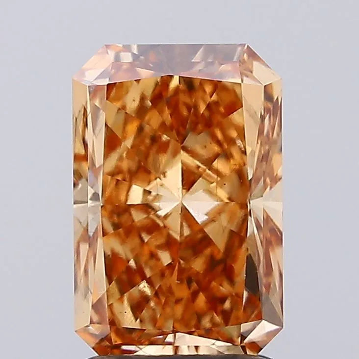 2.04ct Radiant Lab Grown Diamond (Colour Fancy Brown, Clarity VS2, IGI Certified)