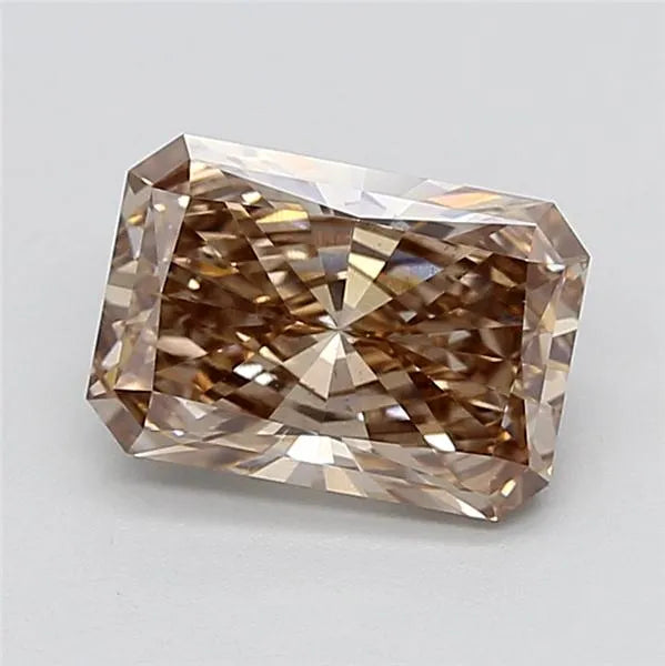 2.04ct Radiant Lab Grown Diamond (Colour Fancy Pinkish Brown, Clarity VS2, IGI Certified)