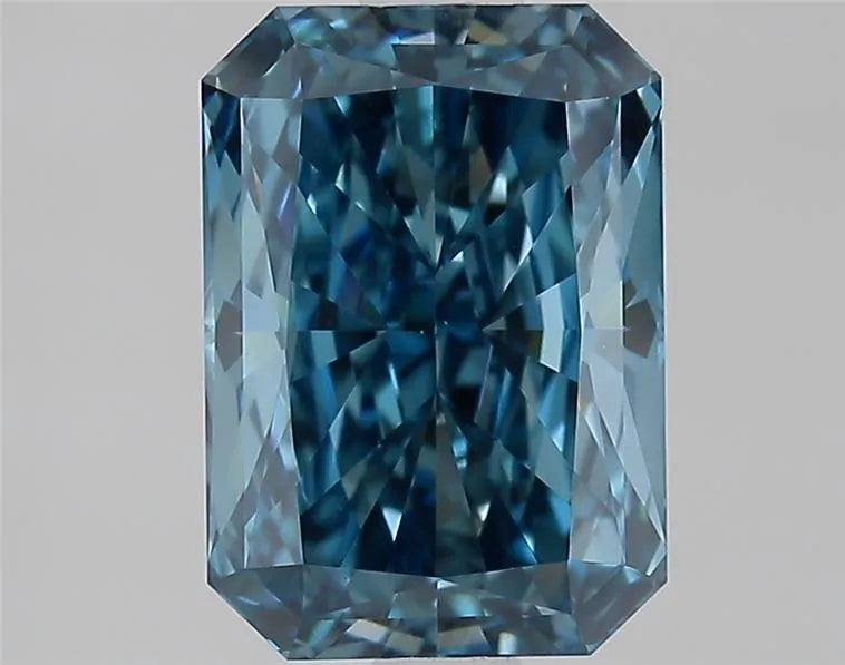 2.04ct Radiant Lab Grown Diamond (Colour Fancy Vivid Blue, Clarity VVS2, IGI Certified)