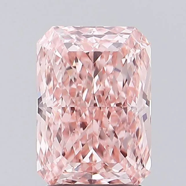 2.04ct Radiant Lab Grown Diamond (Colour Fancy Vivid Pink, Clarity VVS2, IGI Certified)
