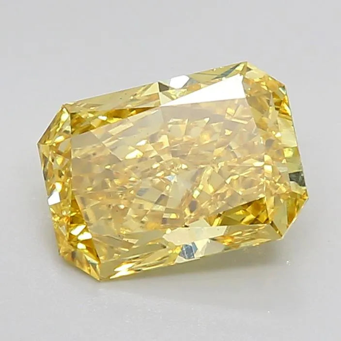 2.04ct Radiant Lab Grown Diamond (Colour Fancy Vivid Yellow, Clarity VS1, Cut GD, IGI Certified)