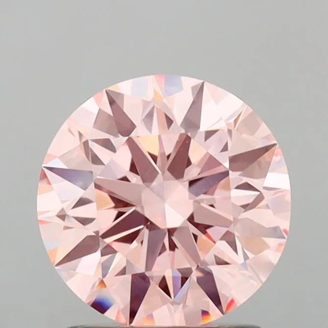 2.04ct Round Lab Grown Diamond (Colour Fancy Intense Pink, Clarity VVS2, Cut ID, IGI Certified)