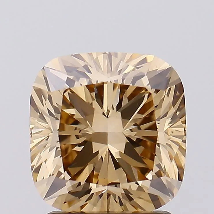 2.05ct Cushion modified Lab Grown Diamond (Colour Fancy Brown, Clarity VVS2, IGI Certified)