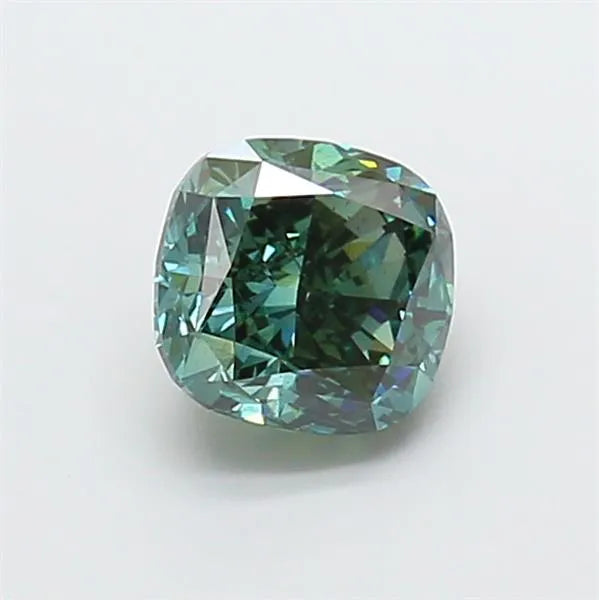 2.05ct Cushion modified Lab Grown Diamond (Colour Fancy Deep Green, Clarity SI1, IGI Certified)