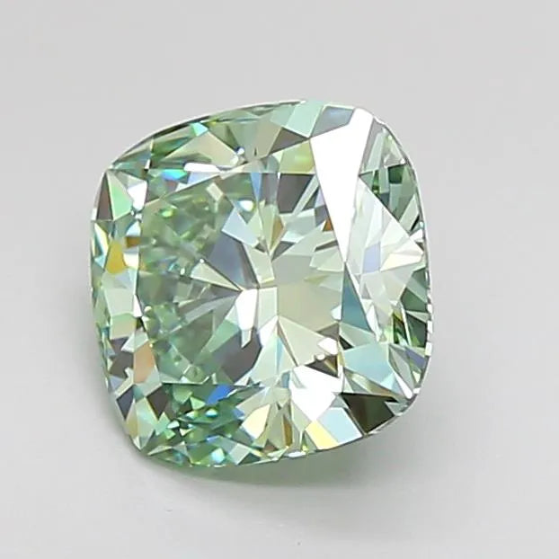 2.05ct Cushion modified Lab Grown Diamond (Colour Fancy Intense Green, Clarity VVS2, IGI Certified)