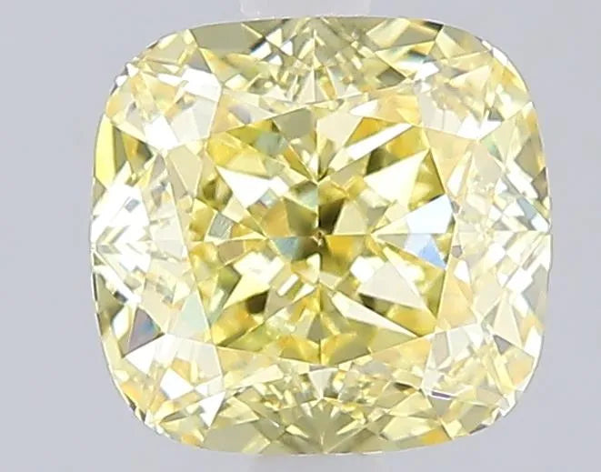 2.05ct Cushion modified Lab Grown Diamond (Colour Fancy Intense Yellow, Clarity VVS2, IGI Certified)