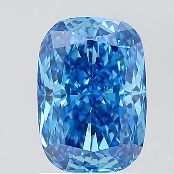 2.05ct Cushion modified Lab Grown Diamond (Colour Fancy Vivid Blue, Clarity VS1, IGI Certified)