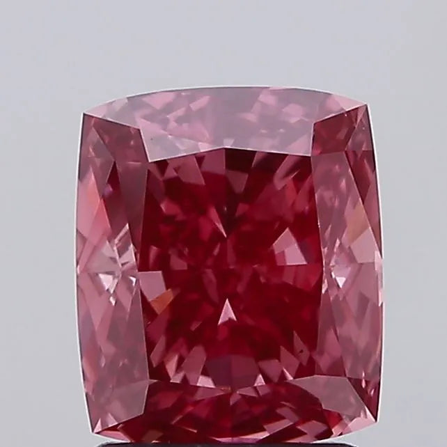 2.05ct Cushion modified Lab Grown Diamond (Colour Fancy Vivid Pink, Clarity VS2, IGI Certified)