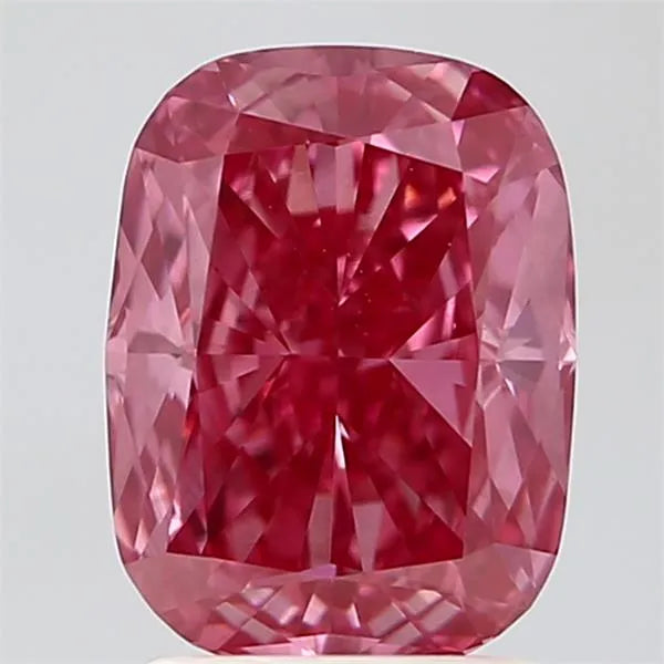 2.05ct Cushion modified Lab Grown Diamond (Colour Fancy Vivid Pink, Clarity VVS2, IGI Certified)