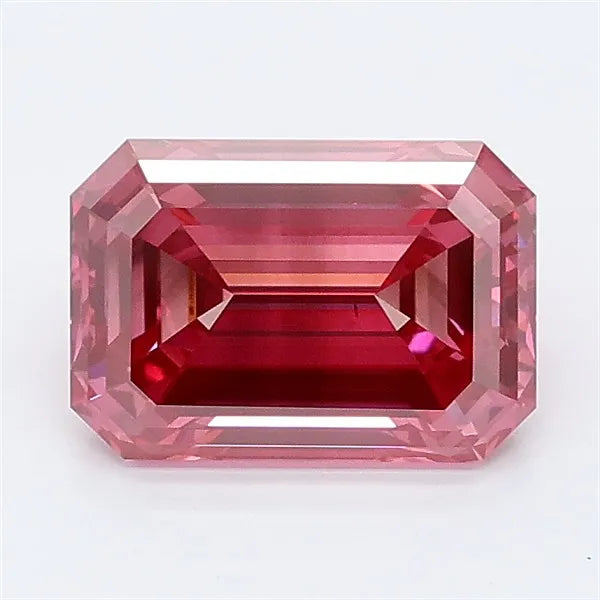2.05ct Emerald Lab Grown Diamond (Colour Fancy Vivid Pink, Clarity VS2, IGI Certified)