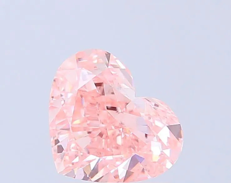 2.05ct Heart Lab Grown Diamond (Colour Fancy Vivid Pink, Clarity VS1, IGI Certified)