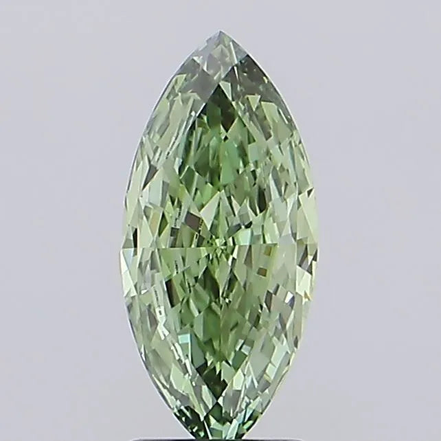 2.05ct Marquise Lab Grown Diamond (Colour Fancy Vivid Green, Clarity VVS2, IGI Certified)