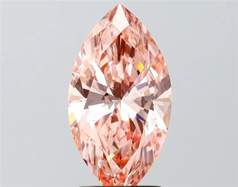 2.05ct Marquise Lab Grown Diamond (Colour Fancy Vivid Pink, Clarity VVS2, IGI Certified)