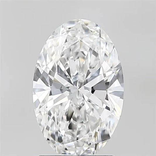 2.05ct Oval Lab Grown Diamond (Colour D, Clarity VVS2, IGI Certified)