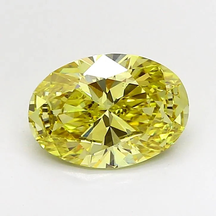 2.05ct Oval Lab Grown Diamond (Colour Fancy Intense Yellow, Clarity VS1, IGI Certified)