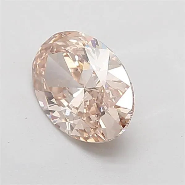 2.05ct Oval Lab Grown Diamond (Colour Fancy Light Brown, Clarity VVS2, IGI Certified)