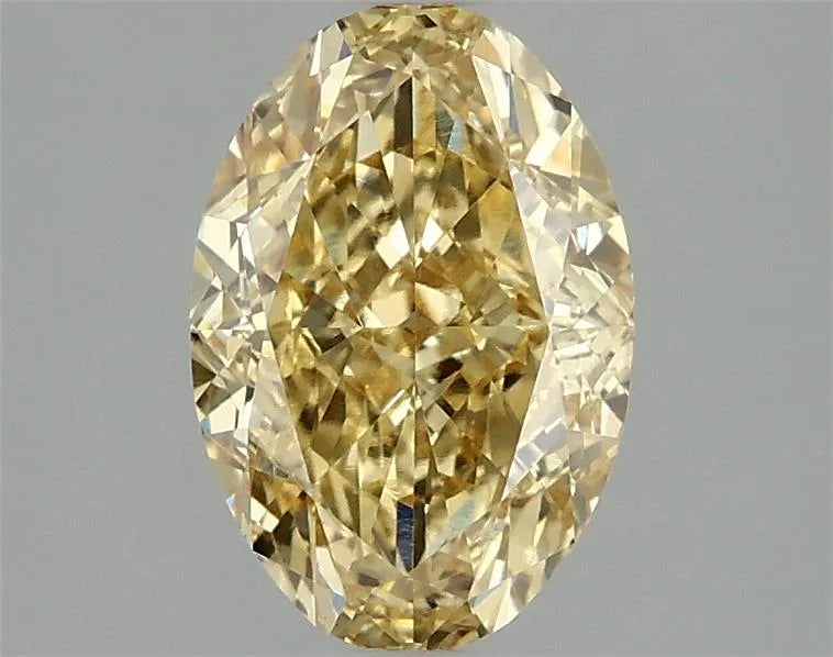 2.05ct Oval Lab Grown Diamond (Colour Fancy Vivid Yellow, Clarity VS1, IGI Certified)