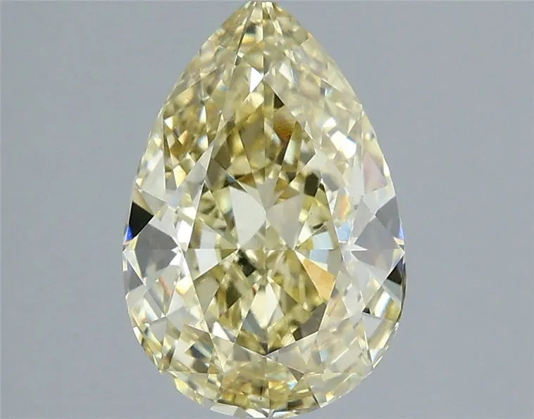 2.05ct Pear Lab Grown Diamond (Colour Fancy Light Yellow, Clarity VS1, IGI Certified)