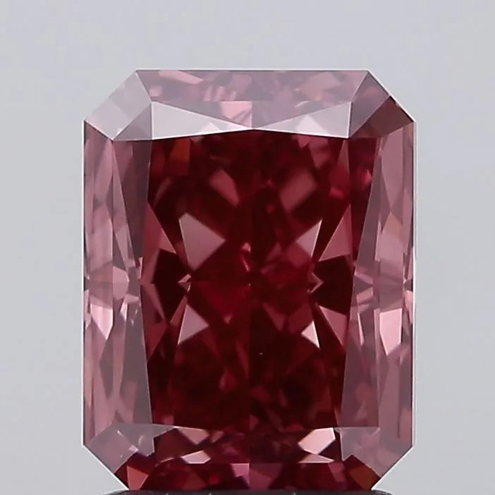 2.05ct Radiant Lab Grown Diamond (Colour Fancy Vivid Pink, Clarity VS1, Cut GD, IGI Certified)