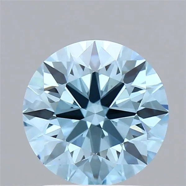 2.05ct Round Lab Grown Diamond (Colour Fancy Vivid Blue, Clarity VS1, Cut ID, IGI Certified)
