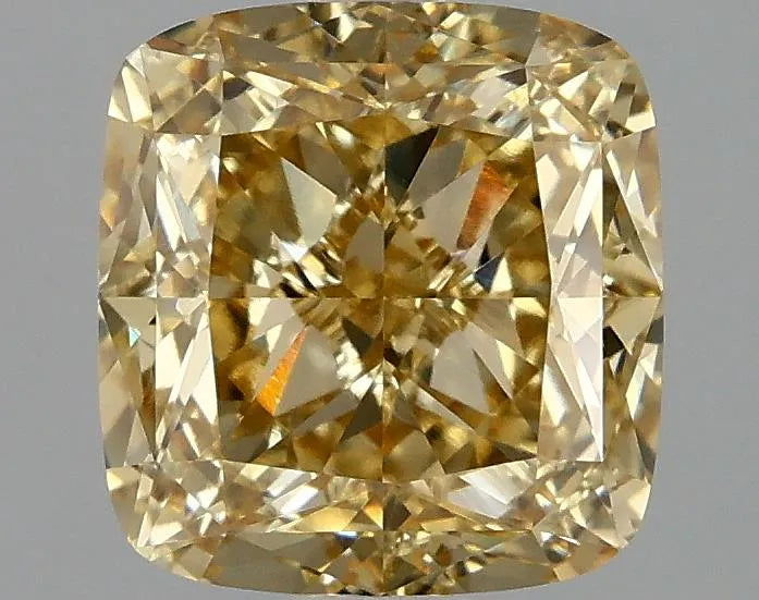 2.06ct Cushion modified Lab Grown Diamond (Colour Fancy Intense Yellow, Clarity VVS2, IGI Certified)