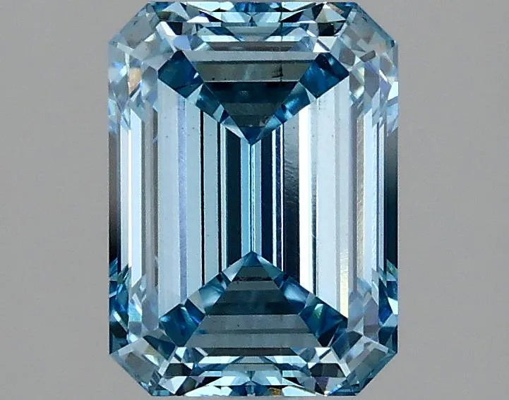 2.06ct Emerald Lab Grown Diamond (Colour Fancy Intense Blue, Clarity VS2, IGI Certified)