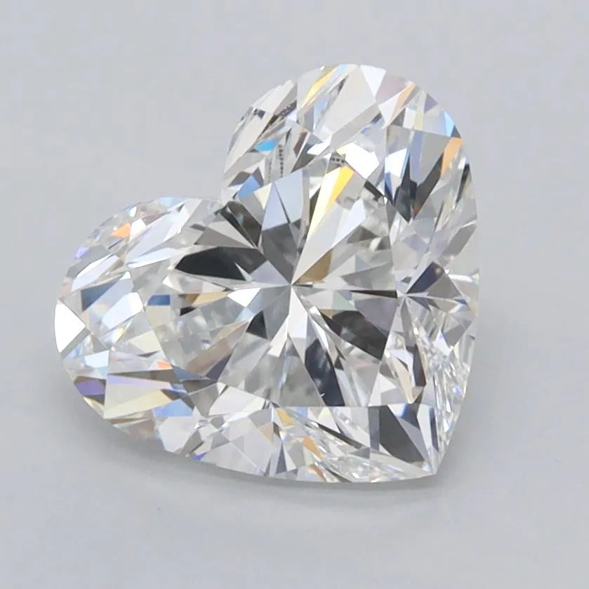 2.06ct Heart Lab Grown Diamond (Colour D, Clarity VVS1, IGI Certified)