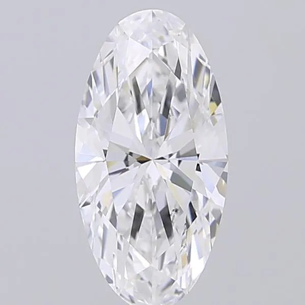 2.06ct Oval Lab Grown Diamond (Colour E, Clarity VVS2, IGI Certified)